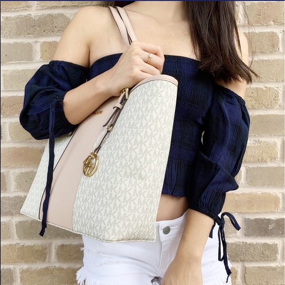 SALE⬇️⬇️👜💕-NWT Michel Kors Tote Ballet Pink - Picture 4 of 6